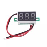 Digital Voltmeter with red LEDs, 3.5 - 30 V, black, 3-digit and 2-wire